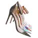 Exception28 by Anne Michelle, Lucite Clear High Heel Sandal - Pointed Open Toe Ankle Strap Shoe