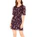 Maison Jules Ruffle-Trimmed Floral-Print Shirtdress Purple