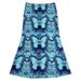 ZDMATHE Summer Fashion Women Print Skirt Loose High Waist Casual Ladies Mid-calf Skirt