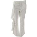 Peace Love World White Wash Side Ruffle Ankle Jeans NEW A354805