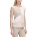 Calvin Klein Womens Colorblock Blouse Shell