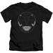 Power Rangers - Black Ranger Mask - Juvenile Short Sleeve Shirt - 5/6