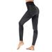 UKAP Women Breathable Stretchy Leggings Sexy Butt Lifting Workout Cycling Pants Solid Color Gym Athletic Training Yoga Pants