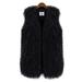 Womens Faux Fur Warmer Vest Waistcoat Gilet Plain Winter Jackets Coats Outerwear