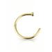 Gold Tone Nose Hoop Ring Nostril Nasal Piercing (18g)