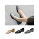 Wazshop - Women Pointed Toe Pumps Dress Shoes Low Wedge Heels Wedding Party Office Style
