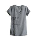 Soul Of A Gypsy Women's Fashion Relaxed V-Neck T-Shirt Tee Heather Grey Large