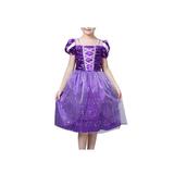 LA HIEBLA Kids Girls Costume Princess Fairytale Dress Purple Gown Party Cosplay