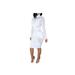 LA HIEBLA Women Bodycon Long Sleeve Vintage Turtleneck Mini Dress Cocktail Party Evening