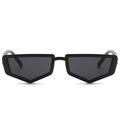 Wuffmeow Shield Shaped Sunglasses PC Small Frame Men Eyewear Summer Travel Accessories Trend Sunglasses