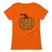 Tstars Womens Halloween Party Shirt Leopard Halloween Pumpkin Shirt Fall Top Day of the Dead Spooky Trick or Treat Funny Humor Gifts for Her Graphic T Shirt