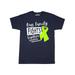 Inktastic Our Family Fights Together Lymphoma Awareness Lime Ribbon Adult T-Shirt Male Navy Blue XL