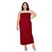 Women's Plus Size Dresses [Made in USA] Convertible 2 in 1 Dress Criss Cross Neck Dress, Smocked Maxi Dress for Summer