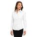 Tri-Mountain Women's 100% Cotton Non-Iron Twill Dress Shirt.