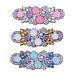 Winnereco 3pcs DIY Full Drill Hair Clip Flower Barrette Hairpin Girl Crystal Barrette