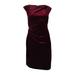 Lauren by Ralph Lauren Women's Petite Stretch-Velvet Sheath Dress