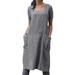 Women Linen Pinafore Pinafore Dress Square Cross Linen Apron Japanese Apron Washed Long Apron Linen Dress