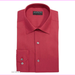 Alfani Mens Slim Fit French Collar Dress Shirt red Size 17-17 1/2