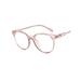 Women Stylish Oval Non-prescription Eyeglasses Clear Lens Eyewear