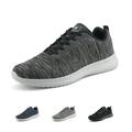 DREAM PAIRS Mens Outdoor Sneaker Mesh Casual Shoes Fashion Lightweight Running Shoes RUN_EASE_02 BLACK/GREY Size 10