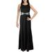 Marina Womens Bodycon Embellished Evening Dress