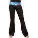 DC Comics Supergirl / Superman Logo Womens Yoga Fitness Pants, Licensed, Black, Small