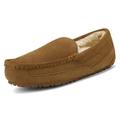 DREAM PAIRS New Soft Mens Au-Loafer Indoor Warm Moccasins Slippers Flats shoes AU-LOAFER-01 TAN Size 14