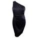 Calvin Klein Women's One-Shoulder Sheath Dress (14, Black)