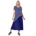 Woman Within Women's Plus Size Asymmetric Knit Popover Dress