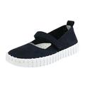 Dream Pairs Girls Comfort Slip on Loafers Casual Ballerina Flat Shoes For Kids Walking Shoes MACCY-K NAVY Size 13