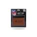 Carolina NFL Panthers Embossed Brown Leather Trifold Wallet