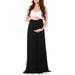 GadgetVLot Splicing Maternity Dresses Round Neck Sleeveless Long Casual Sundress Pregnancy Dress Lady Clothes