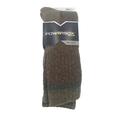 Gold Toe Mens Powersox Wool Blend Boot Socks 2 Pair Brown Shoes Size Large 9-12.5