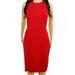 Lauren Ralph Lauren NEW Red Womens Size XL Crewneck Sheath Dress