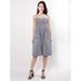 Ever-Pretty Women's Fashion Sleeveless O-neck Print Casual Loose Mini Dress Summer Party Dress 03073 Navy US10