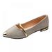 Ladies Flat Shoes Elegant Women Shoes Comfortable Pointed Toe Shallow Flats Fashion Shoes Size 4-9