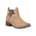 Klub Nico Women's ZELHA Boots-Taupe Suede Star Chelsea Ankle Bootie (8, Taupe)