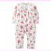 Carter's Baby Girls' Floral Print Coverall, Size 6 Months