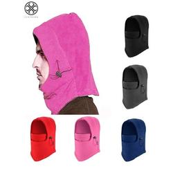 Luxtrada Warm Fleece Balaclava Windproof Ski Mask Ski Bike Full Face Mask Neck Warmer Winter Sports Cap (Pink)