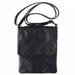 Italian Artisan 84-414-Black Vala Womens Crossbody Leather Handbag, Black