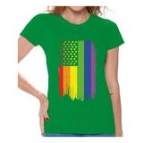 Awkward Styles Rainbow Ladies T Shirt Lesbian Shirt for Women Gay Shirt for Women Gay Shirt Gay Pride T-Shirt Gay Flag Shirts Gay Flag T Shirt Rainbow Gay T Shirt Cute Ladies Tshirt LGBTQ Clothing