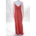 Vera Wang Women's Dress Size 10 Peach Cocktail V-Neck Full Length New $695