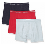 Calvin Klein Men's Cotton Stretch Multipack Boxer Briefs Legacy/Downtown Pink S