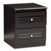 Urban Designs Alima 2-Drawer Wooden Nightstand in Wenge Brown Finish