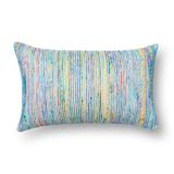 Textured Multi Stripe Throw Pillow or Pillow Cover