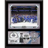 Tampa Bay Lightning 2021 Stanley Cup Champions 12'' x 15'' Sublimated Plaque with Game-Used Ice from the Final - Limited Edition of 813