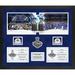 Tampa Bay Lightning 2021 Stanley Cup Champions Framed 20'' x 24'' Back to 3-Photograph Collage with Game-Used Ice from the 2020 & Final - Limited Edition of 813