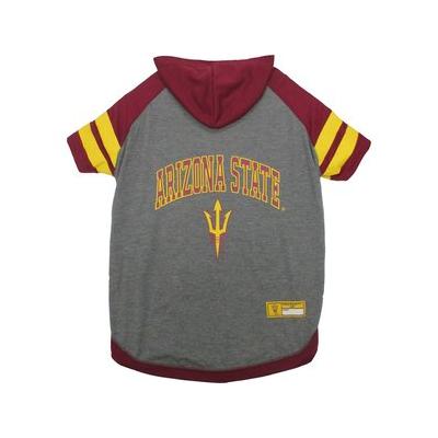 Pets First NCAA Dog & Cat Hoodie T-Shirt, Arizona State, Large