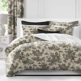 The Tailor's Bed Toile De Jouy Standard Cotton Coverlet/Bedspread Set Polyester/Polyfill/Cotton in Black | Super Queen Coverlet + 2 Shams | Wayfair