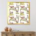 East Urban Home Lamas & Lambs on a Green Meadow - Picture Frame Painting on Canvas in White | 36 H x 36 W x 1.5 D in | Wayfair